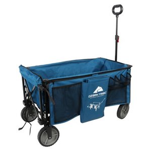 lot 882 image: Ozark Trail Quad Folding Camp Wagon with Tailgate, Blue