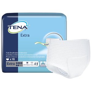 lot 42873 image: TENA Extra Disposable Pull On Underwear, Medium, 16 Ct