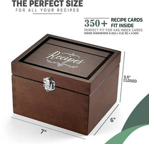 lot 65911 image: Recipe Box Card Set With Recipes Organizer qty14