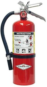 lot 65912 image: Amerex B402, 5lb ABC Dry Chemical Class A B C Fire Extinguisher, with Wall Bracket