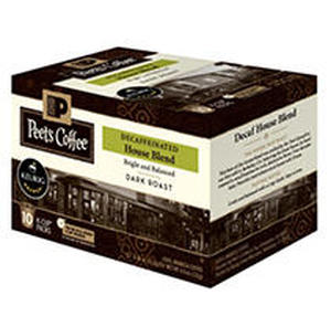 lot 67954 image: Peets Coffee Decaf House Blend K-Cup Coffee Pods, 10 Count