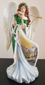 lot 2 image: Birch Angel, Thomas Kinkade Gifts of Christmas Angel Collection