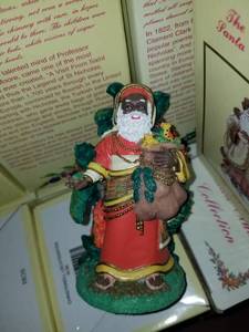 lot 102 image: International Santa Claus Collection Father Christmas Ghana Figurine Sc56