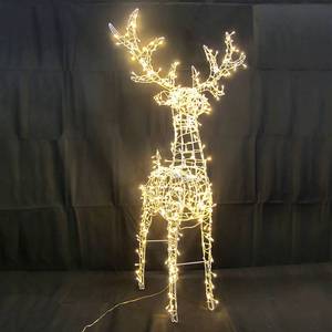 lot 114 image: White Standing Deer Yard Decor