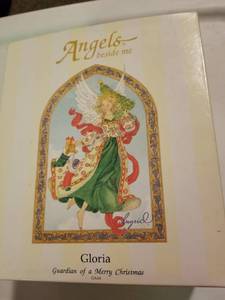 lot 142 image: Angels beside me Gloria guardian of a Merry Christmas