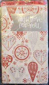 lot 187 image: Pack of 6 Christmas Cards, With love for you