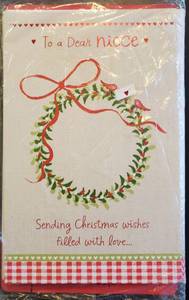 lot 190 image: Pack of 6 Christmas Cards, To a dear niece