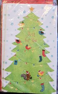 lot 194 image: Pack of 6 Christmas Cards, Just for you