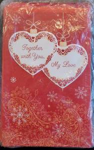 lot 199 image: Pack of 6 Christmas Cards, Together with you my love