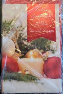 lot 207 image: Pack of 6 Christmas Cards, Gods love to you at this special season