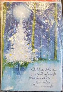 lot 214 image: Pack of 6 Christmas Cards, Holy star of Christmas