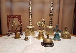 lot 110 image: Brass  Metal Bells