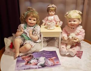 lot 120 image: Porcelain & Vinyl Portrait Baby Dolls  No Box