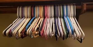 lot 130 image: Lots of Plastic Hangers