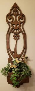 lot 131 image: Wooden Wall Decor  12 x 46 in. tall