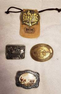 lot 155 image: 4 Belt Buckles
