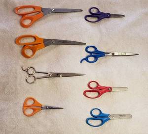 lot 162 image: Scissors  8 pair  mainly Fiskars
