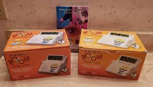 lot 186 image: Sound Amplifiers for Hearing Impaired  2 Sonic Boom Alarm Clocks