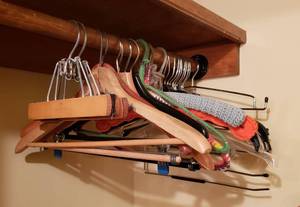 lot 188 image: Hangers  Wood, Plastic, and Metal