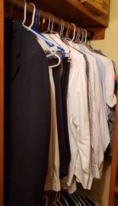 lot 189 image: Mens Dress Clothes  Shirts 16.5 x 3233 and Pants 38 x 32