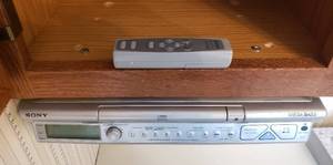 lot 365 image: Sony Mega Bass Under Cabinet Radio  CD player wremote