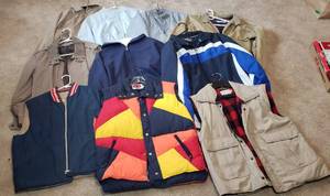 lot 410 image: Mens Light Duty Jackets and Cool Weather Vests  mainly Large