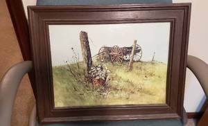 lot 418 image: Framed Print  19.5 x 15.5 in.