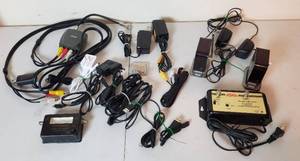 lot 446 image: Various Power Cords, Pair TERK Transmitters, WineGard Satellite finder,aska Amplifier, Cables