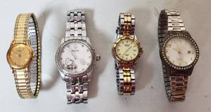 lot 477 image: 4 Womens watches - includes Seiko & Bulova