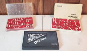 lot 514 image: 3 vintage sets of Dominos