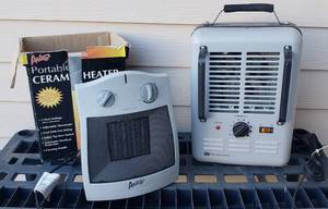 lot 856 image: 2 Portable electric Heaters