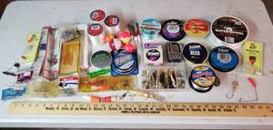 lot 966 image: Fishing Tackle - Lures, Weights, Hooks, Line, Scale