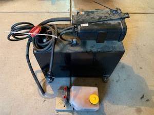 lot 982 image: Hydraulic Reserve for RV slide outs, 14 Gallon Fuel Tank with Pump & Hoses