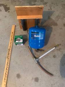 lot 987 image: Well Saver Pressure Tank with holder, supply shut off, Low Pressure Switch
