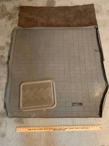 lot 993 image: Weather Tech suburban Back mat, Boot Mat, Carpet Remnant