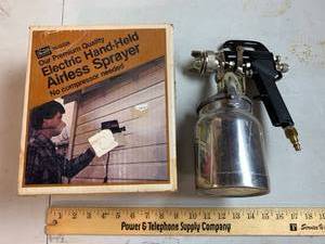lot 705 image: Sears Electric Hand-held Airless Sprayer, Sanborn Sprayer