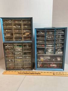 lot 706 image: 3 Parts Bins with contents