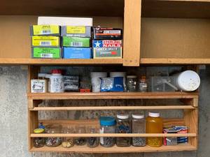 lot 721 image: Nails, Screws, repair hardware - shelf not included, bring boxes to load out