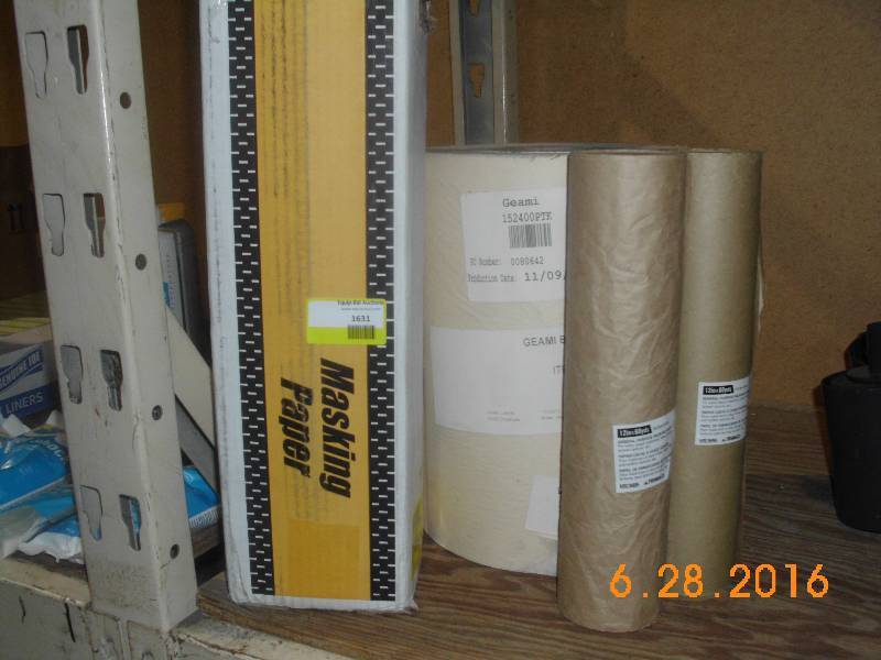 lot 1631 image: Lot of Masking Paper