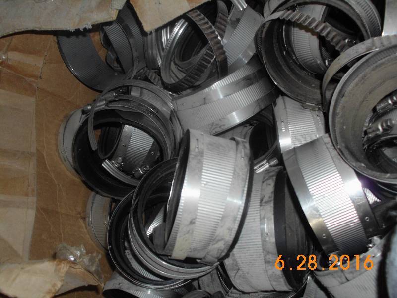 lot 1649 image: No Hub Clamps 4 Box 1 of over 50