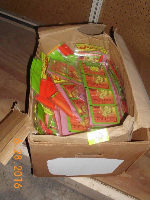 lot 1676 image: Box of Disney Lion King Stickers