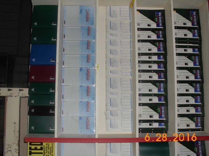 lot 1692 image: Lot of Light Blue Paper