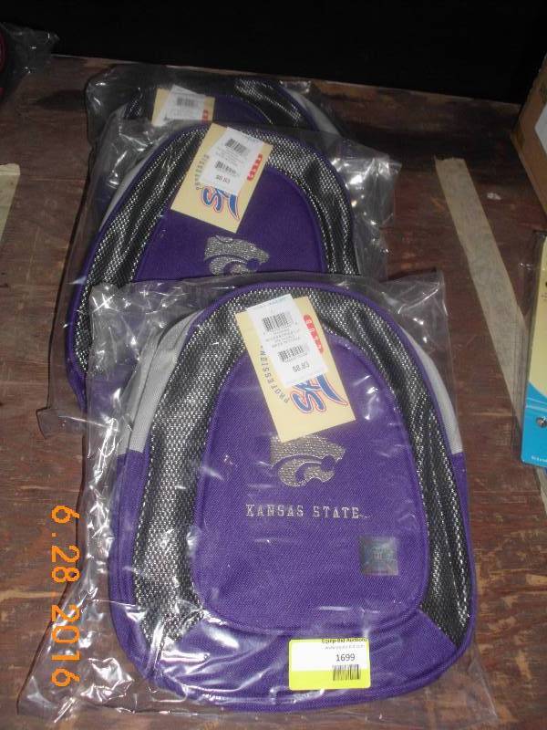 lot 1699 image: 3-K-State Child Back Pack