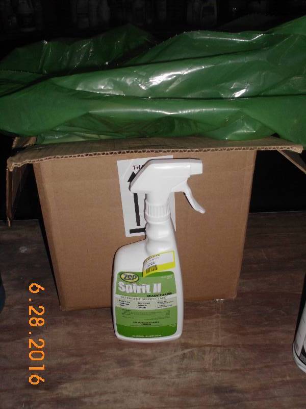 lot 1726 image: 10 Qt of Zep Spirit II Spray Detergent Disinfectant