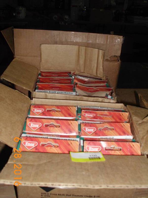 lot 1735 image: 24 Packages Moth Balls