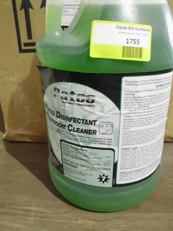 lot 1755 image: 4-Gallon Patco Disinfectant Restroom Cleaner