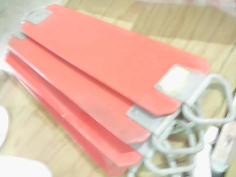 lot 1766 image: 5 Red Rubber Swing Set Seats