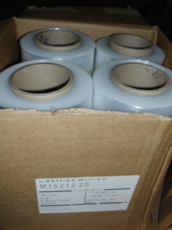 lot 1795 image: Pallet of Shrink Wrap 2000 per Roll 12 w x 4 per Box