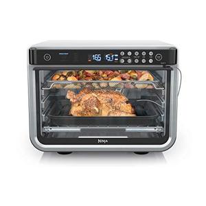lot 3141 image: Ninja DT251 Foodi 10-in-1 Smart XL Air Fry Oven, Bake, Broil, Toast, Air Fry, Air Roast, Digital Toaster, Smart Thermometer, True Surround Convection, includes Recipe Book, 1800 Watts, Steel Finish