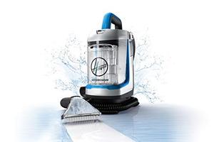 lot 4046 image: Hoover PowerDash Go Portable Spot Cleaner, Lightweight Carpet and Upholstery Machine, Stain Remover for Pets Stairs and Home, FH13010PC, Blue